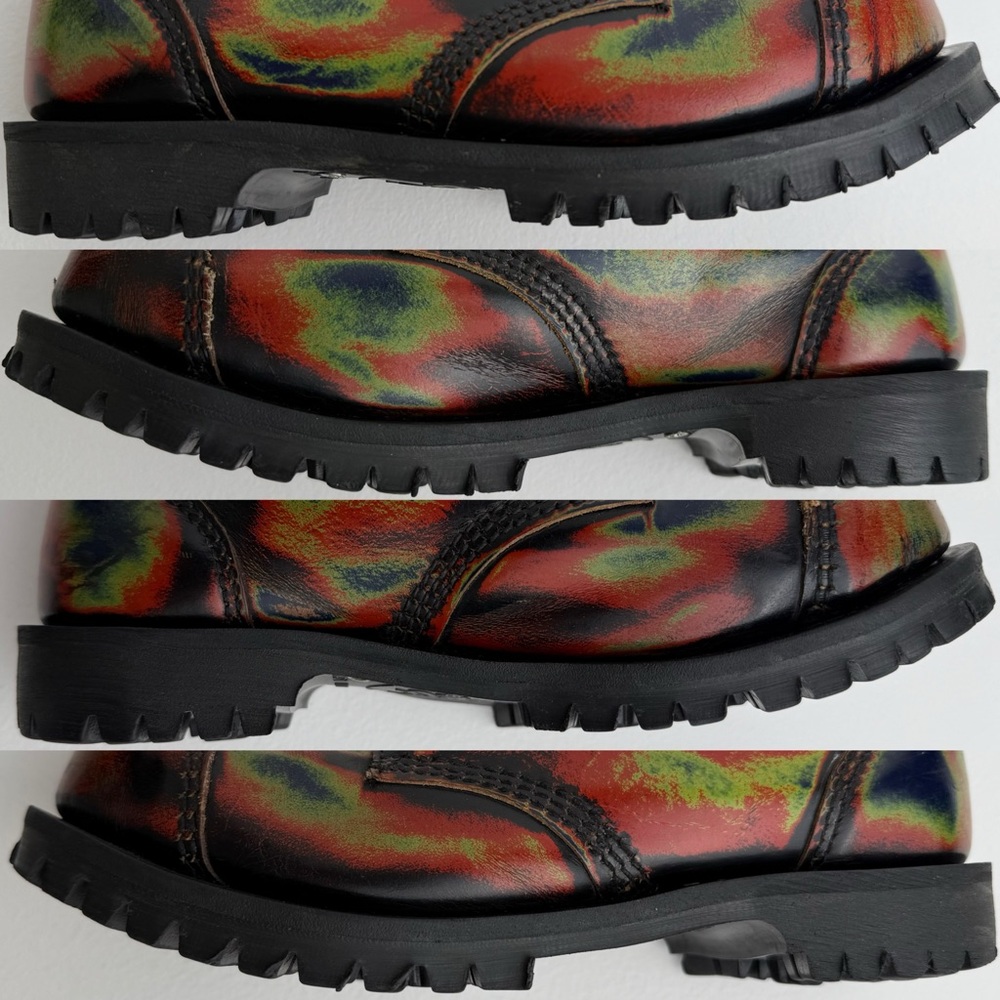 Vintage Getta Grip Dr. Martens MIE Thermal Rainbow Hot Spot Acid Boots UK 5 - Picture 12 of 16